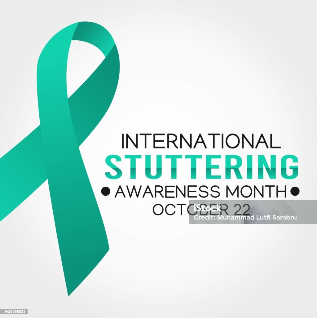 International Stuttering Awareness Month Vector Illustration. suitable for greeting card, poster and banner. - Royalty-free Dia arte vetorial
