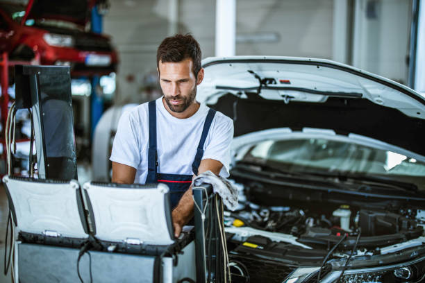 istock Car diagnostics in a repair shop! 1425092265