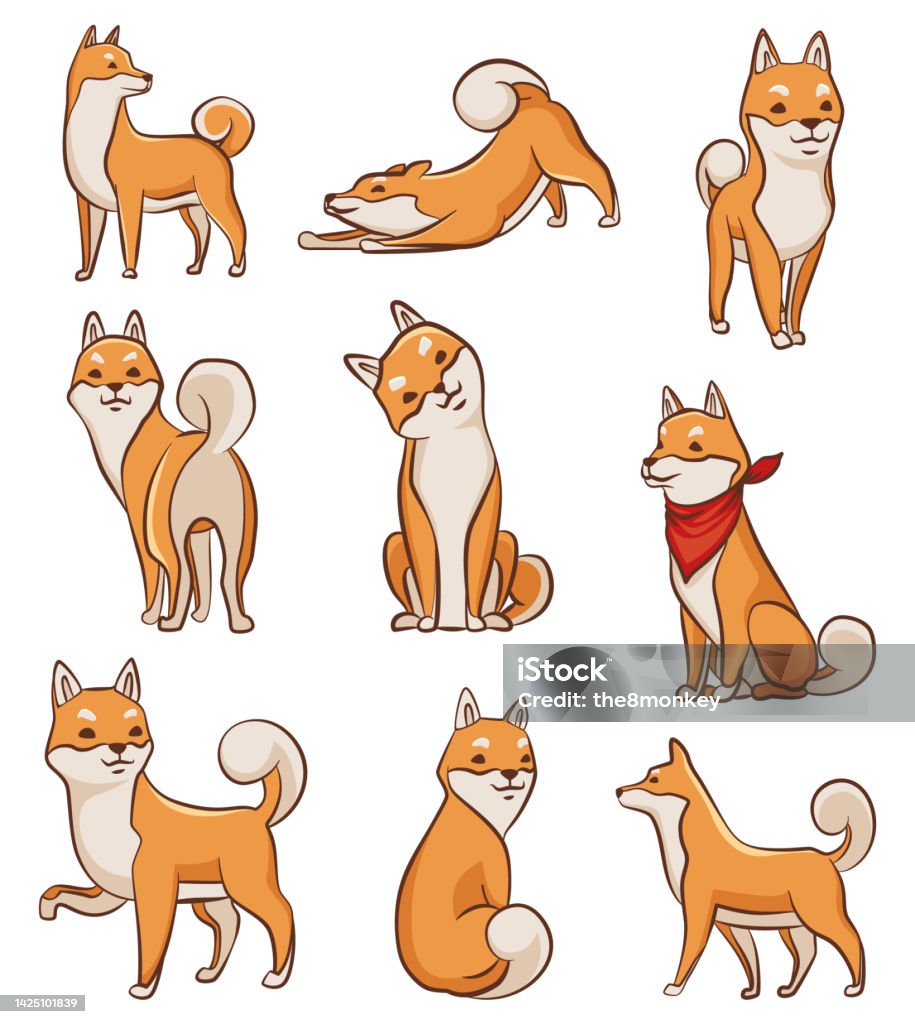 Playful Shiba Sticker Set Playful Shiba Sticker Set