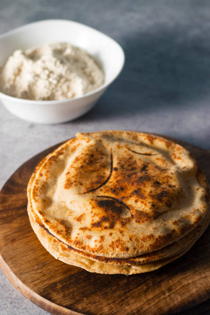 istock selective focus of Indian flat bread Roti or Chapati. 1425103577