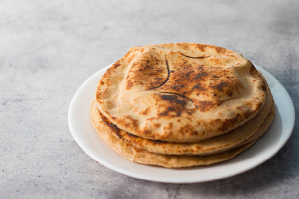 istock selective focus of Indian flat bread Roti or Chapati. 1425103613