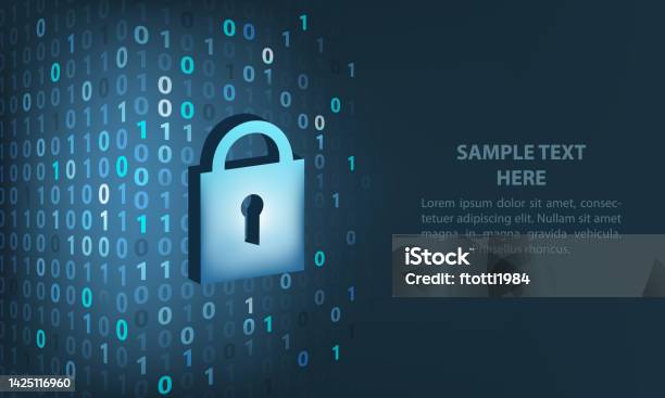 Technological Vector Background For Security System Stock Illustration ...