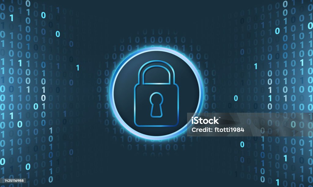 Vector Background With Binary Code Stock Illustration - Download Image ...