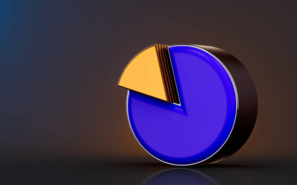 istock business pie chart icon on dark background 3d render concept for 1425117038