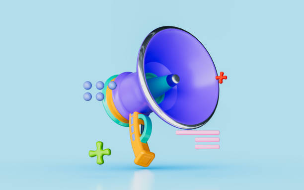 istock megaphone speaker broadcasting live telecast announcement warning 1425118176
