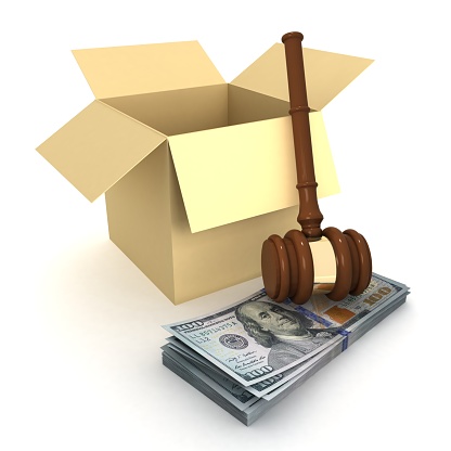 Money US dollar auction e-commerce gavel law