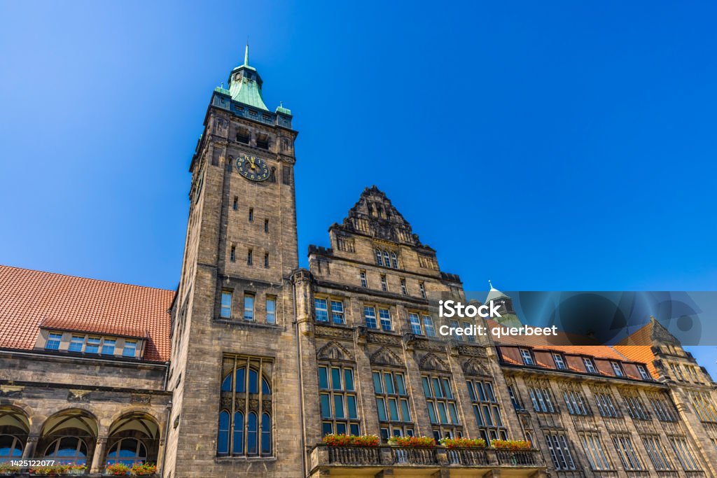 Town Hall in Chemnitz, Germany Town Hall building in Chemnitz, Germany Building Exterior Stock Photo