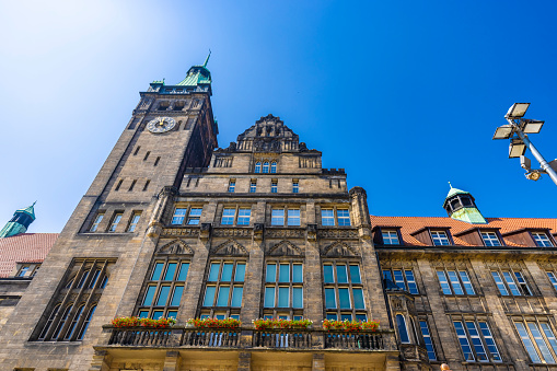 Town Hall building in Chemnitz, Germany