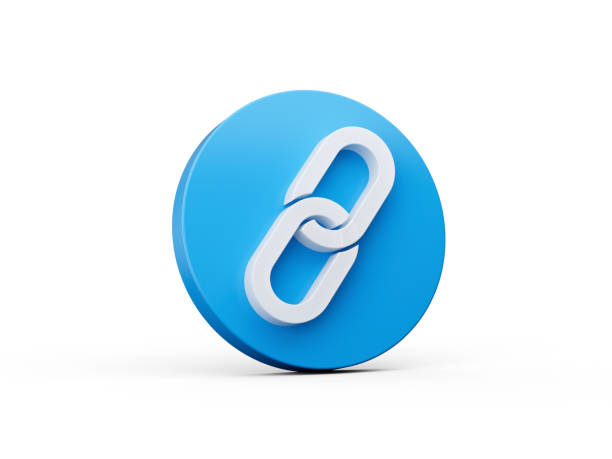 Link Sign icon Chain link symbol 3d illustration
