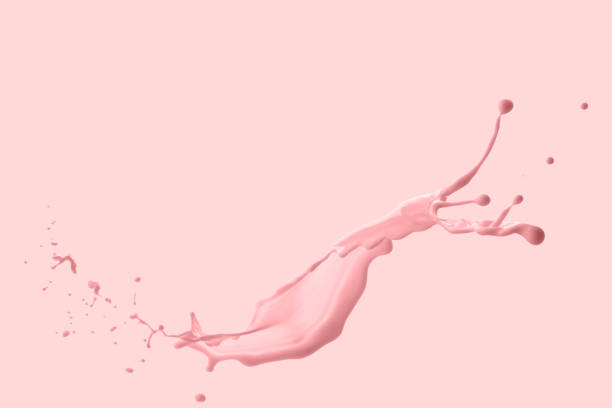 istock splash of liquid, thick pastel colors, isolated object 1425133891