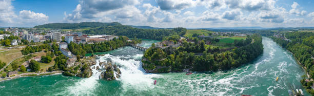 istock Rhine Falls waterfall in the river Rhine seen from above 1425136509