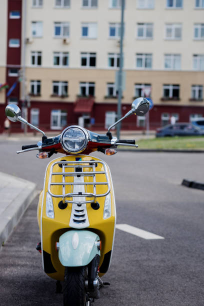 istock Bright  vintage scooter transport 1425152518