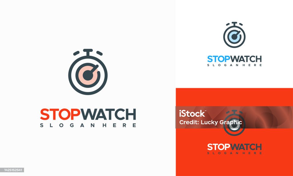 Simple Modern Stopwatch Designs Template Vector Stock Illustration ...