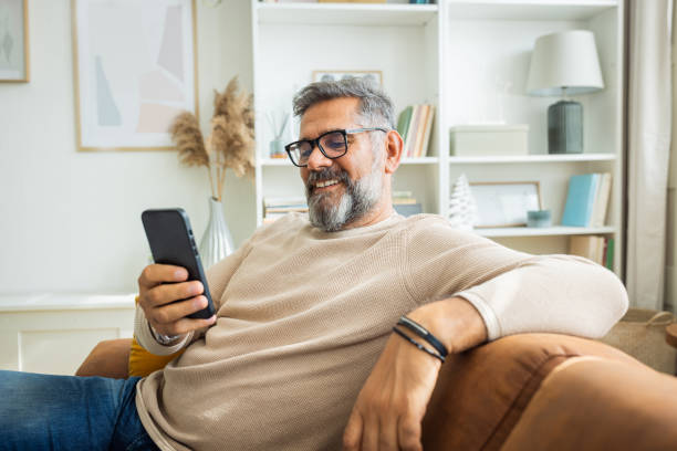 istock Mature man resting at home 1425153006
