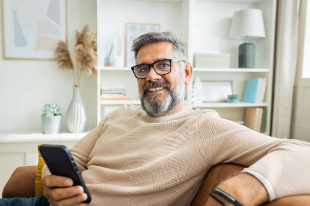 istock Mature man resting at home 1425153032