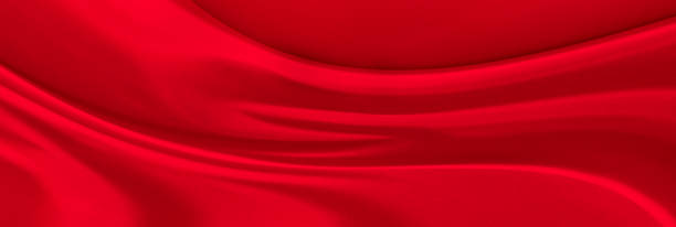istock Black red satin dark fabric texture luxurious shiny that is abstract silk cloth background with patterns soft waves blur beautiful. 1425159966