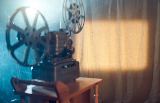 16 mm Movie projector, studio shot