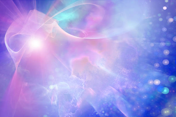 istock Outer space fantasy, digital painting in pastel colors 1425161870