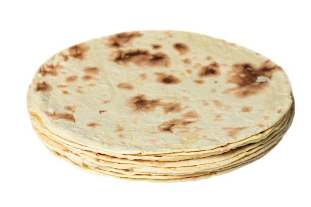 istock Taco flatbread lavash isolated on white background 1425162335