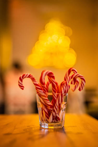 Candy Canes In A Glass