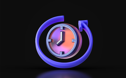 3d render 5 Percent Symbol on Blue Round Button, Object + Shadow Path