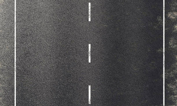 グランジアスファルトの路面の背景の上のモーションブラー速度を表示します。抽象的なぼかし壁紙のコンセプト。3d イラストレーション レンダリング - road asphalt street textured ストックフォトと画像