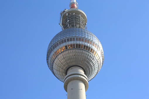Famous German TV Tower in Berlin, Germany