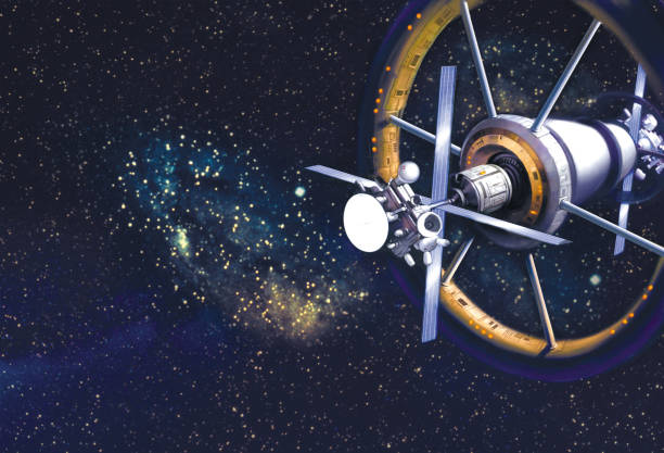 istock Space ship, illustration, 3d illustration, 3d rendering, realism, photo realistic 1425175806