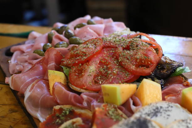 istock Salami jamon bacon set, italian smack 1425178208