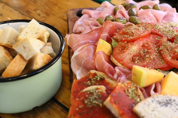 istock Salami jamon bacon set, italian smack 1425178239