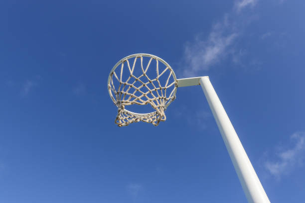 istock netball hoop against blue sky 1425178467