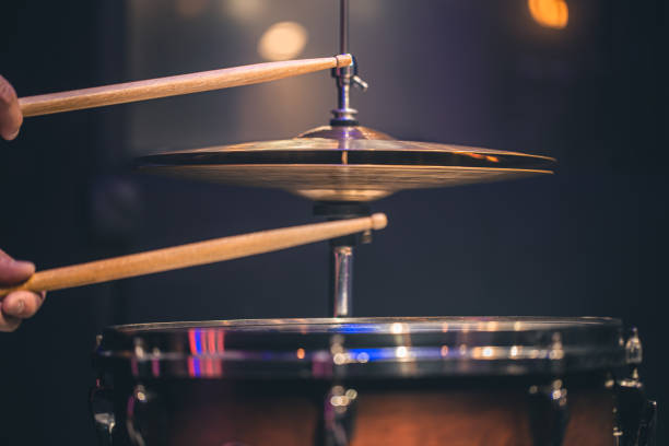 istock Close-up, part of a drum kit on a blurred background. 1425181464