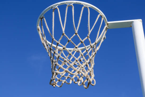 istock netball hoop against blue sky 1425182242