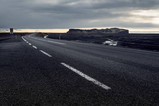 Road scene in Iceland