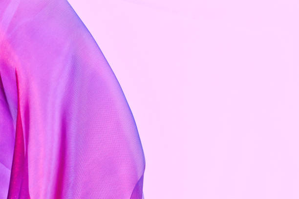 Multi-colored ribbons as a background fly