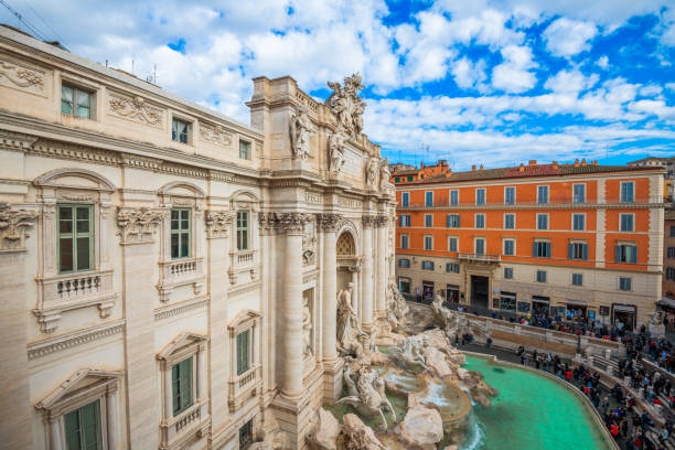 istock Rome, Italy overlooking Trevi Fountain 1425200848