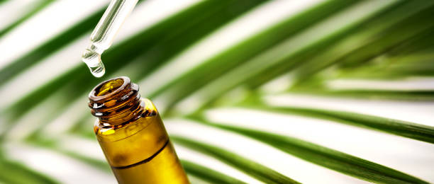 istock essential oil drop falling from dropper into the bottle. natural bio cosmetics, alternative medicine. banner with copy space 1425203836