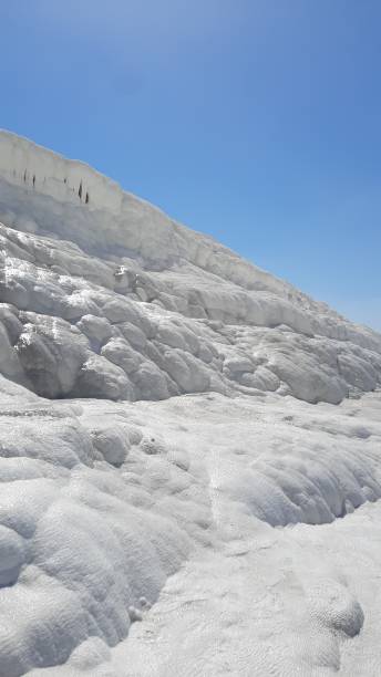 istock Whiteness of the travertines with the sky 1425219900