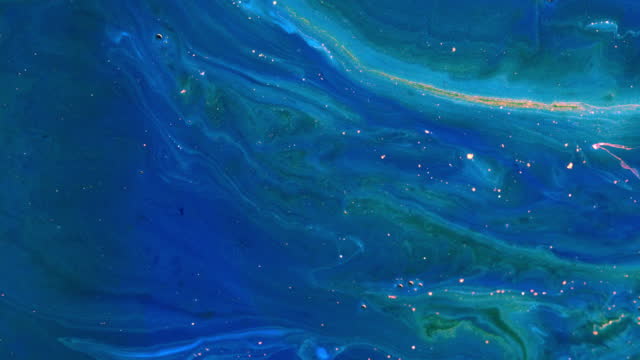 Abstract blue textured background, looking like a deep sea bottom. Abstract acrylic background.