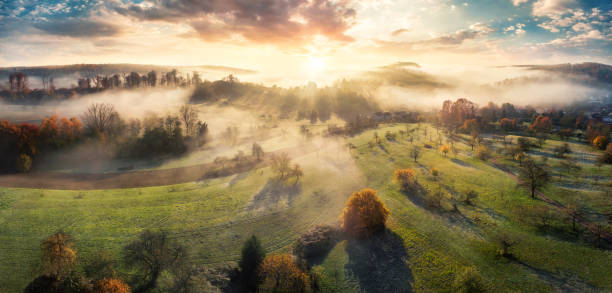 istock Magnificent aerial sunrise scenery 1425222457