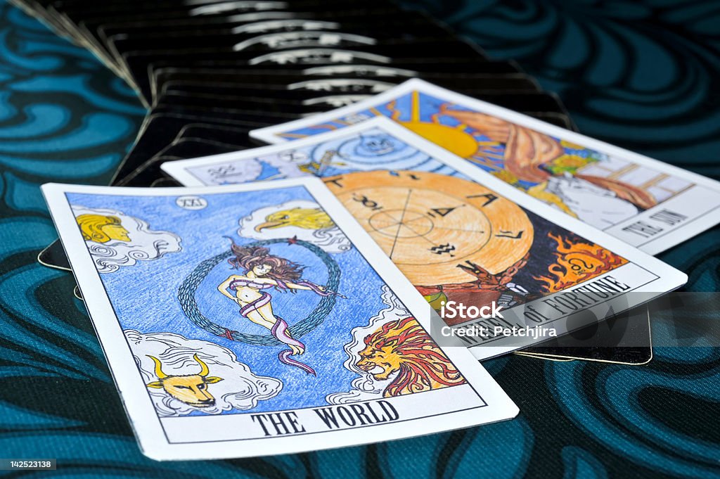 Good Luck Of Tarot Cards Stock Photo - Download Image Now - Tarot Cards,  Fortune Telling, Wheel Of Fortune - iStock