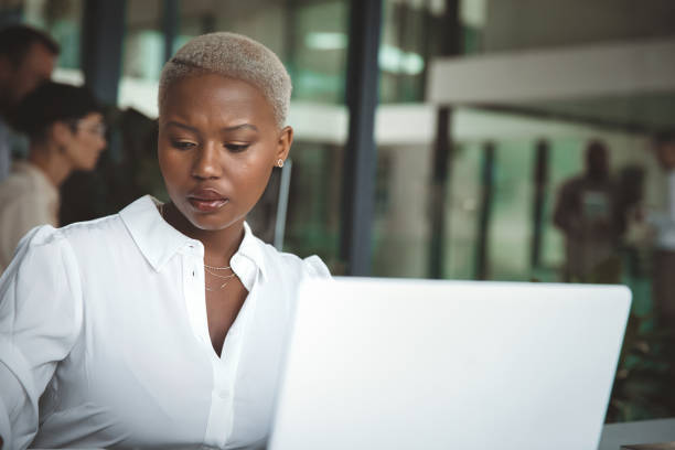 istock Beautiful business woman working 1425242853
