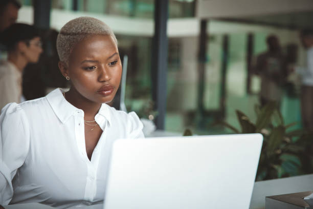 istock Beautiful business woman working 1425242884