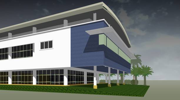 istock 3D illustration of building project 1425245777