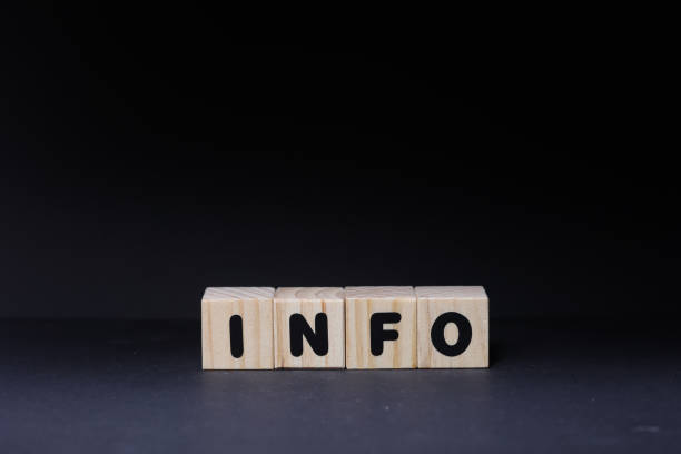 istock INFO word on wooden cubes on black background 1425247909
