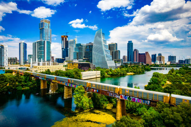Modern Cityscape of Austin Texas USA stock photo