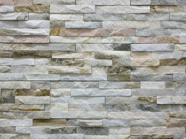 istock Closeup decorative stone in light beige and gray color. 1425254220