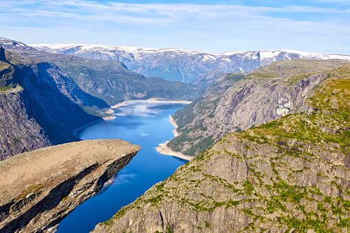 Troll's Tongue rock known as Trolltunga in Norway