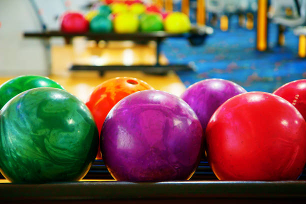 istock Bowling. Bowling balls. Bowling alley. Vivid colors 1425256052