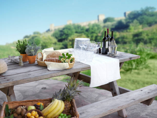 istock Chic picnic in Tuscany 1425261594